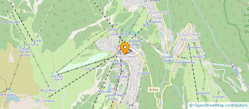 localisation de l'entreprise MONSIEUR MAURICE BRETAUDEAU à COURCHEVEL
