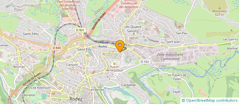 localisation de l'entreprise MONSIEUR MAURICE BRIARD  RODEZ