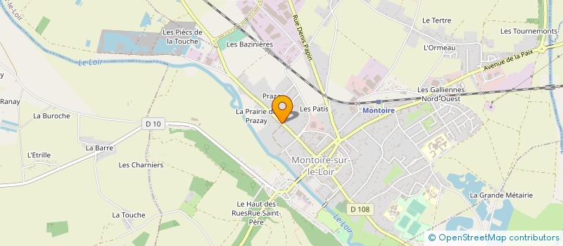 localisation de l'entreprise MONSIEUR MAURICE BRILLARD  MONTOIRE-SUR-LE-LOIR