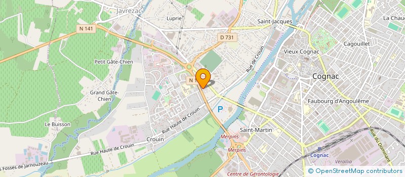 localisation de l'entreprise MONSIEUR MAURICE BROCHET à COGNAC