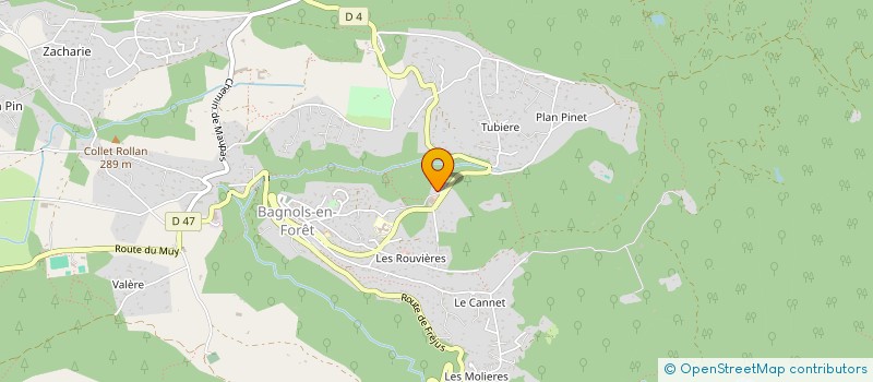 localisation de l'entreprise MONSIEUR MAURICE BRUN à FREJUS
