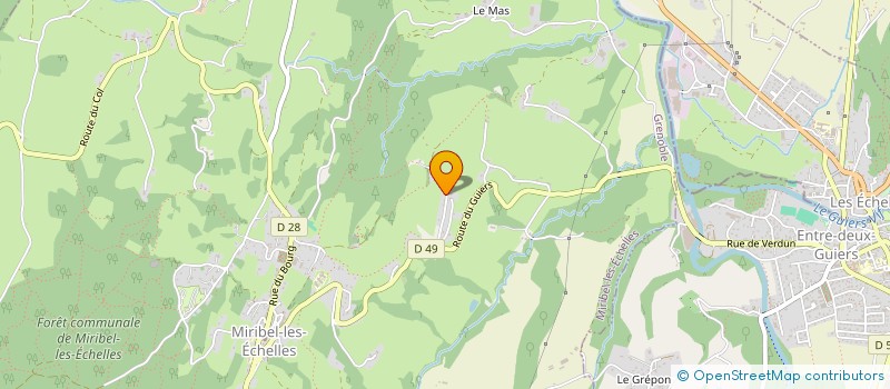 localisation de l'entreprise MONSIEUR MAURICE BRUN  SAINT-PIERRE-DE-CHARTREUSE