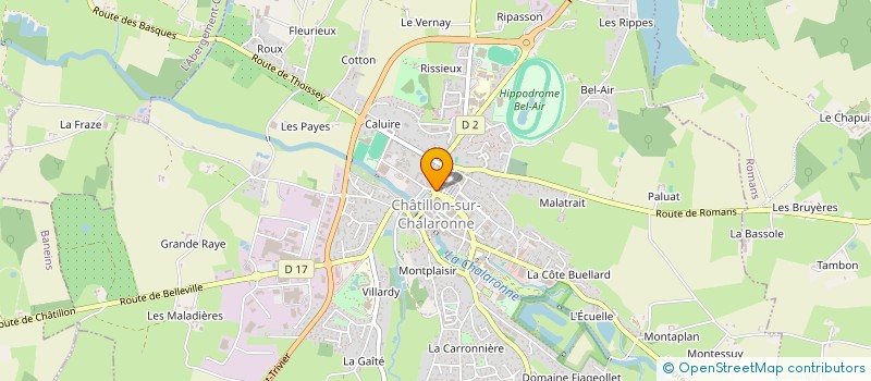 localisation de l'entreprise MONSIEUR MAURICE BUARD  CHATILLON-SUR-CHALARONNE