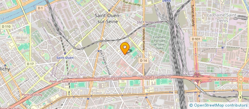 localisation de l'entreprise MONSIEUR MAURICE BUGNET  SAINT-OUEN-SUR-SEINE