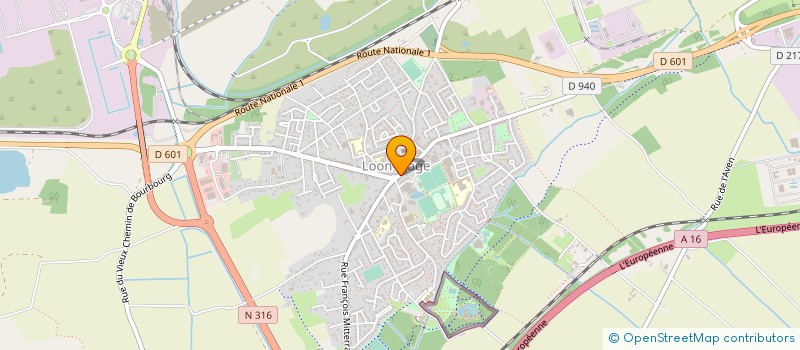 localisation de l'entreprise MONSIEUR MAURICE BULTEEL  LOON-PLAGE