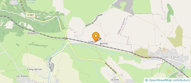 localisation de l'entreprise MONSIEUR MAURICE BURG  SALLES-LA-SOURCE