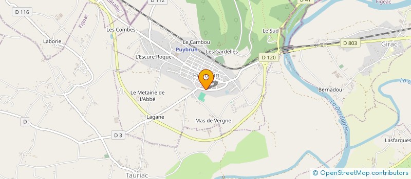 localisation de l'entreprise MONSIEUR MAURICE CADIERGUES  BRETENOUX