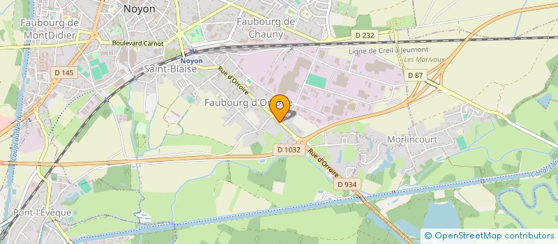 localisation de l'entreprise MONSIEUR MAURICE CAILLIEUX à NOYON