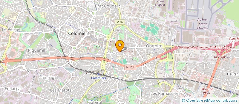 localisation de l'entreprise MONSIEUR MAURICE CAMACHO à COLOMIERS