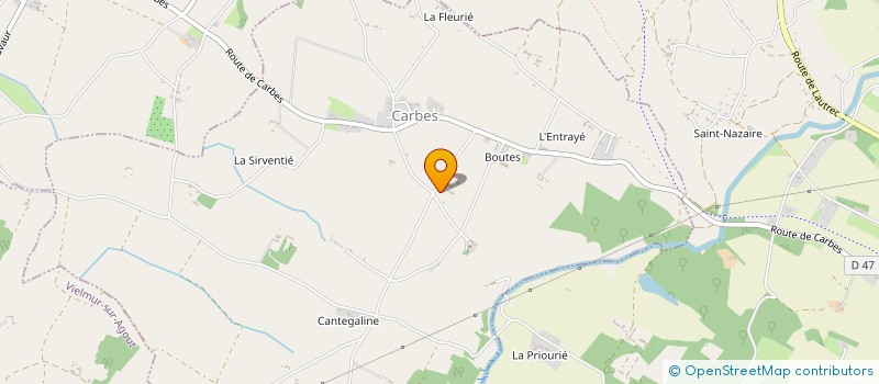 localisation de l'entreprise MONSIEUR MAURICE CAMINADE  CARBES