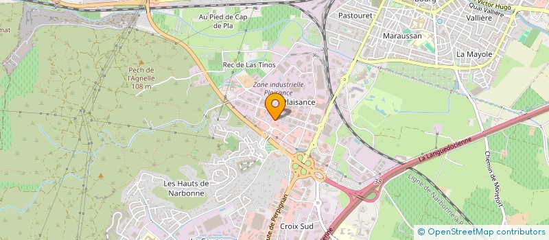 localisation de l'entreprise MONSIEUR MAURICE CANTAGREL  NARBONNE