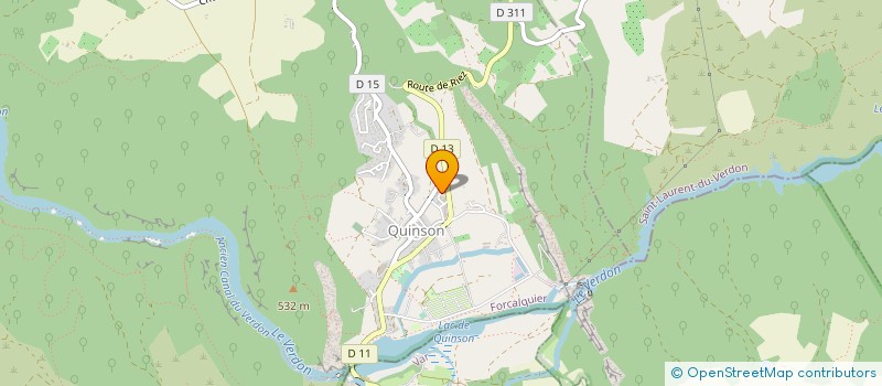 localisation de l'entreprise MONSIEUR MAURICE CASES  QUINSON