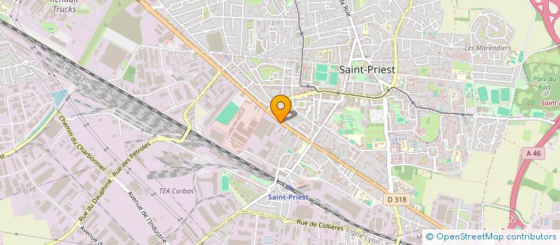 localisation de l'entreprise MONSIEUR MAURICE CAVAILLE à SAINT-PRIEST