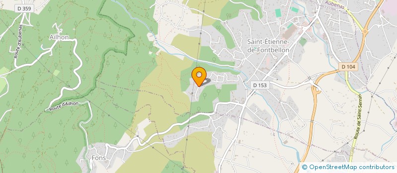 localisation de l'entreprise MONSIEUR MAURICE CHALABREYSSE  ST ETIENNE DE FONTBELLON