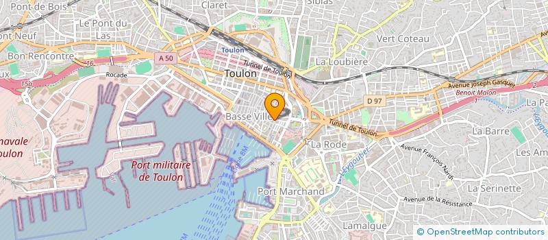 localisation de l'entreprise MONSIEUR MAURICE CHAMPOULIER à TOULON