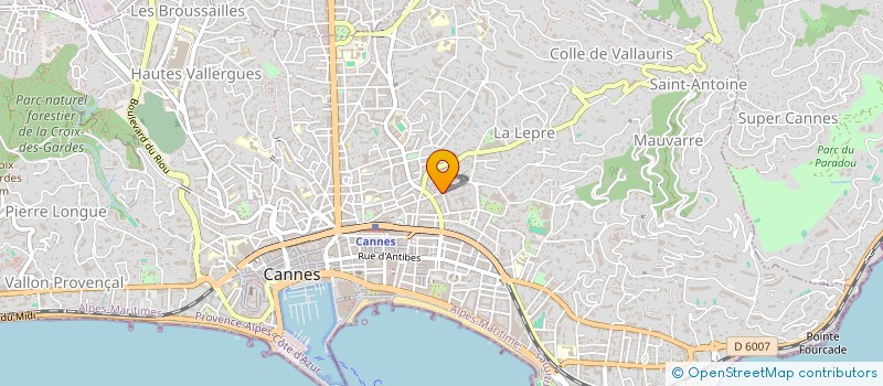 localisation de l'entreprise MONSIEUR MAURICE CHANDELIER à CANNES