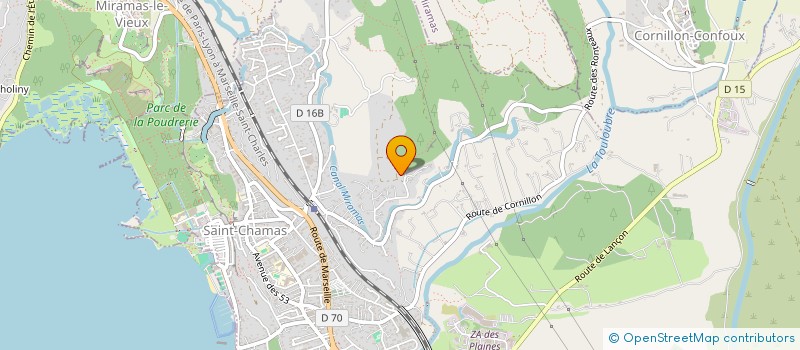 localisation de l'entreprise MONSIEUR MAURICE CHARMASSON  SAINT CHAMAS