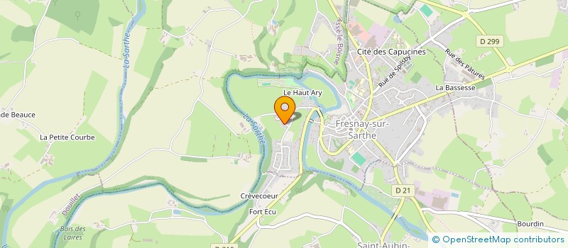 localisation de l'entreprise MONSIEUR MAURICE CHARROY  FRESNAY-SUR-SARTHE