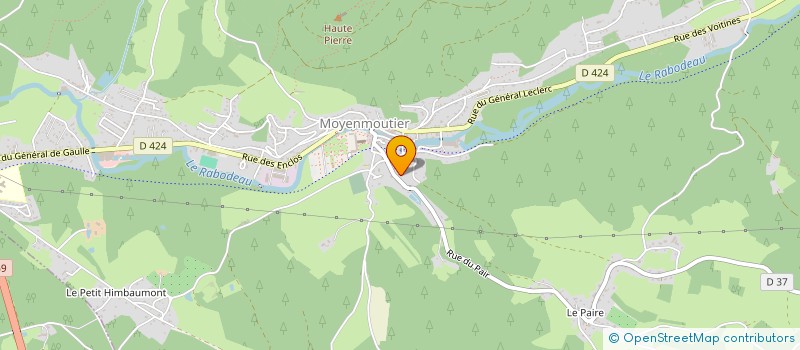 localisation de l'entreprise MONSIEUR MAURICE CHAUDRON  MOYENMOUTIER