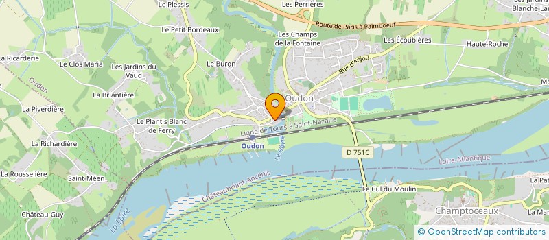 localisation de l'entreprise MONSIEUR MAURICE CHAUVEAU  OUDON