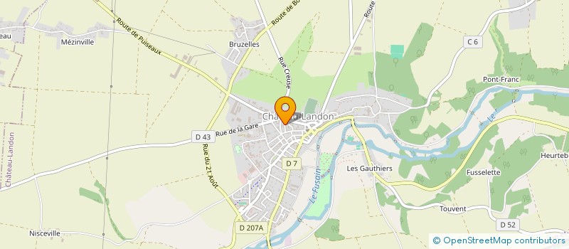 localisation de l'entreprise MONSIEUR MAURICE CHAUVOT à CHATEAU-LANDON