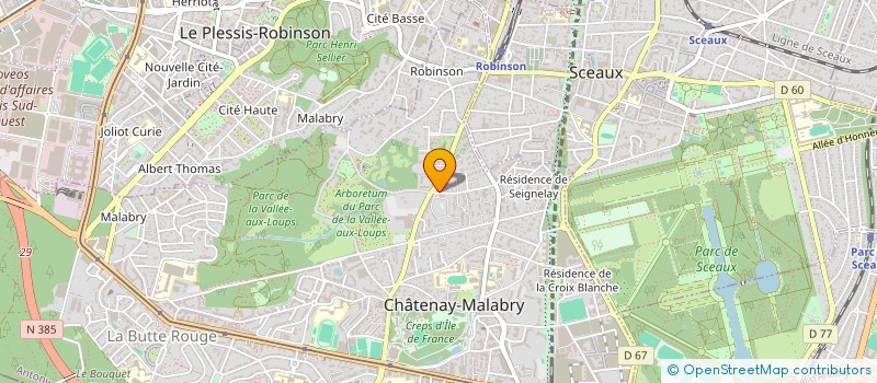localisation de l'entreprise MONSIEUR MAURICE CHAWAH à CHATENAY-MALABRY