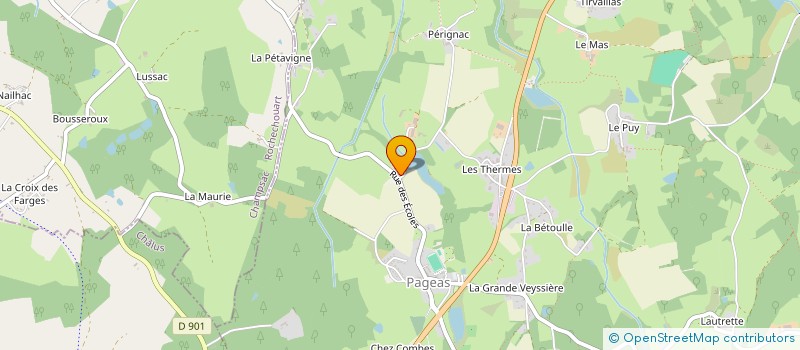 localisation de l'entreprise MONSIEUR MAURICE CHAZELAS à PAGEAS