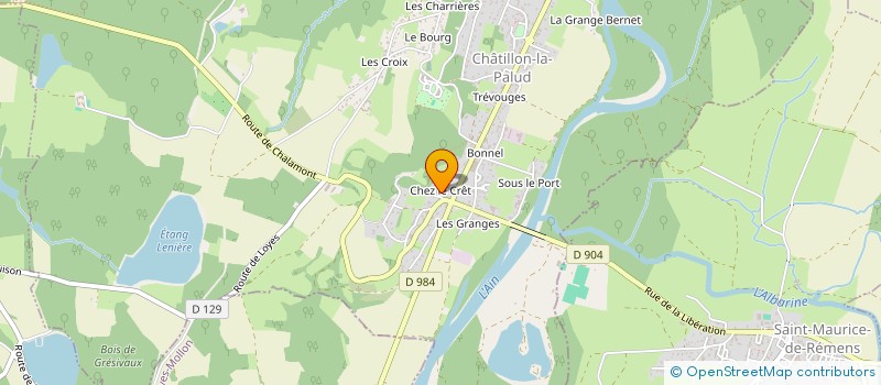localisation de l'entreprise MONSIEUR MAURICE CHENE à VILLETTE-SUR-AIN