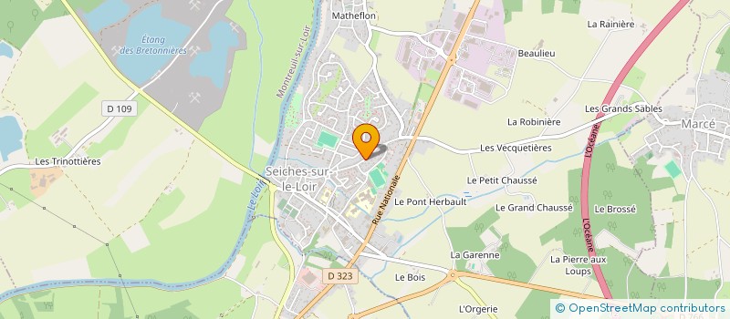 localisation de l'entreprise MONSIEUR MAURICE CHENU à SEICHES-SUR-LE-LOIR