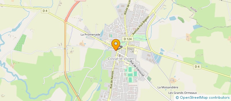 localisation de l'entreprise MONSIEUR MAURICE CHEVALIER  COSSE-LE-VIVIEN