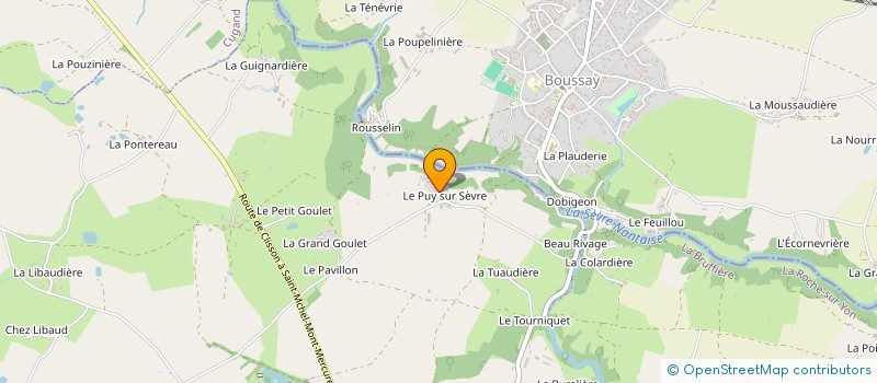 localisation de l'entreprise MONSIEUR MAURICE CHEVALIER  LA BRUFFIERE