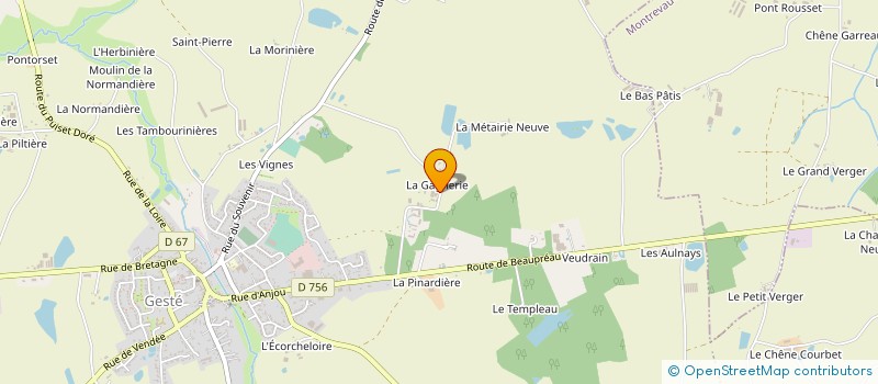 localisation de l'entreprise MONSIEUR MAURICE CHEVALLIER à MONTREVAULT-SUR-EVRE