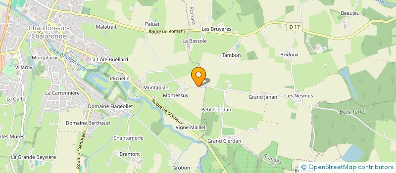 localisation de l'entreprise MONSIEUR MAURICE CHEVALLIER à CHANOZ-CHATENAY