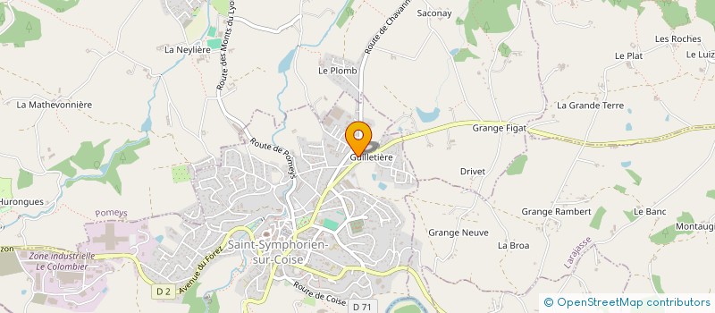 localisation de l'entreprise MONSIEUR MAURICE CHILLET à LARAJASSE