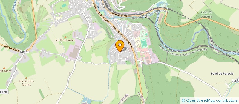 localisation de l'entreprise MONSIEUR MAURICE CHOLLE  LONGUYON