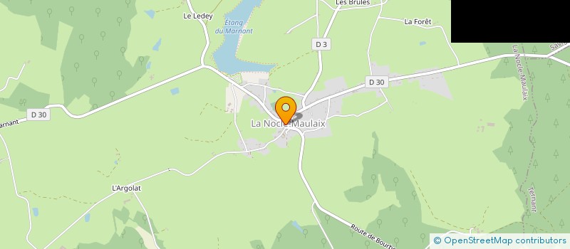 localisation de l'entreprise MONSIEUR MAURICE CHUZEL à LA NOCLE-MAULAIX