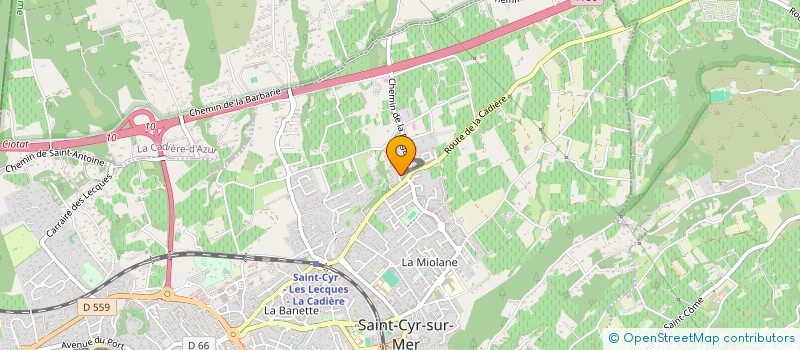 localisation de l'entreprise MONSIEUR MAURICE COHEN à SAINT-CYR-SUR-MER