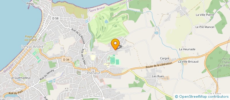 localisation de l'entreprise MONSIEUR MAURICE COHEN  PLENEUF-VAL-ANDRE