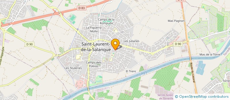 localisation de l'entreprise MONSIEUR MAURICE COHU  SAINT-LAURENT-DE-LA-SALANQUE