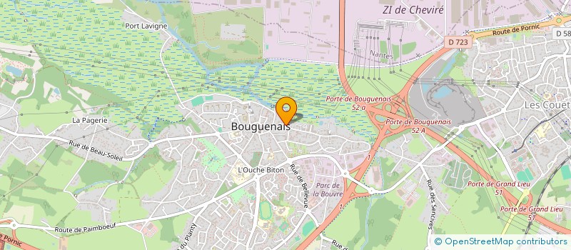 localisation de l'entreprise MONSIEUR MAURICE COIRIER à BOUGUENAIS