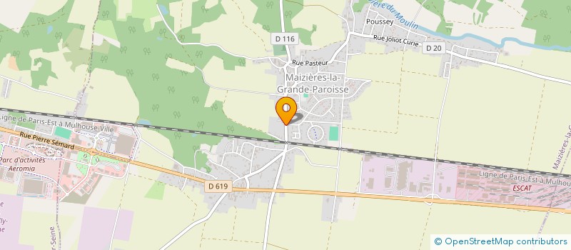 localisation de l'entreprise MONSIEUR MAURICE COLIN  MAIZIERES-LA-GRANDE-PAROISSE