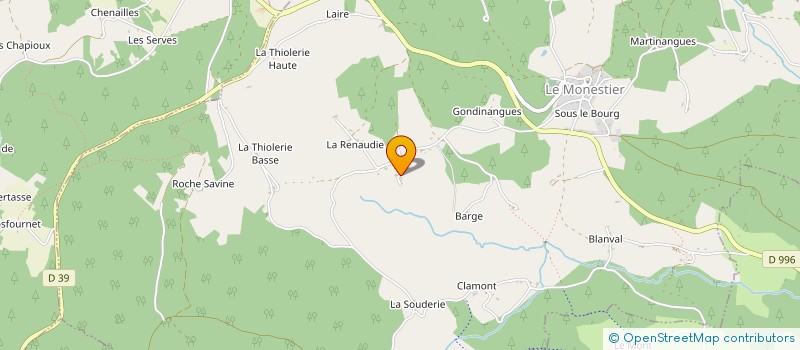 localisation de l'entreprise MONSIEUR MAURICE COLLAY  LE MONESTIER