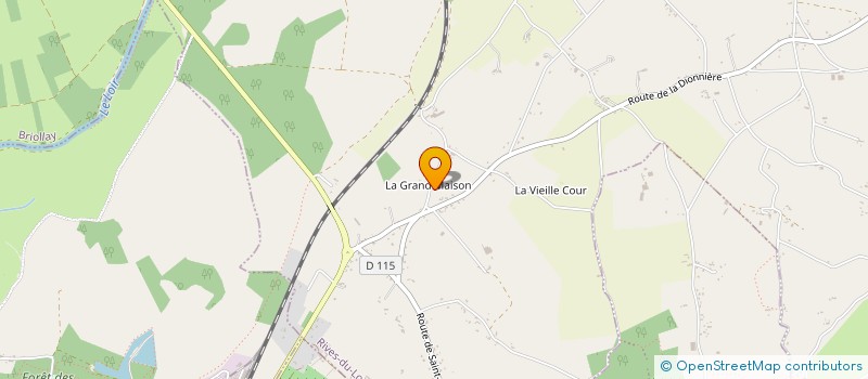 localisation de l'entreprise MONSIEUR MAURICE COLOMBEAU  RIVES-DU-LOIR-EN-ANJOU