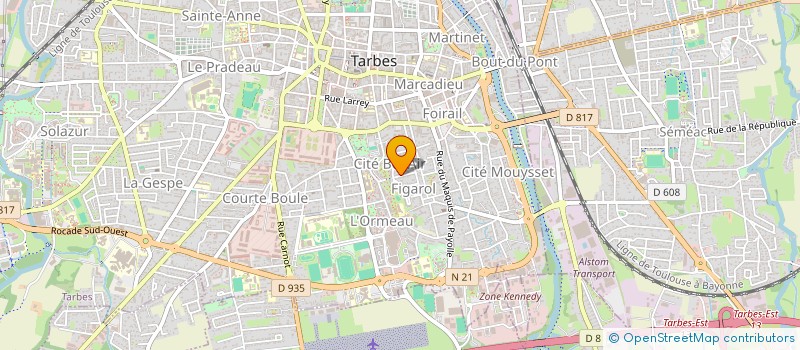 localisation de l'entreprise MONSIEUR MAURICE COMBES  TARBES