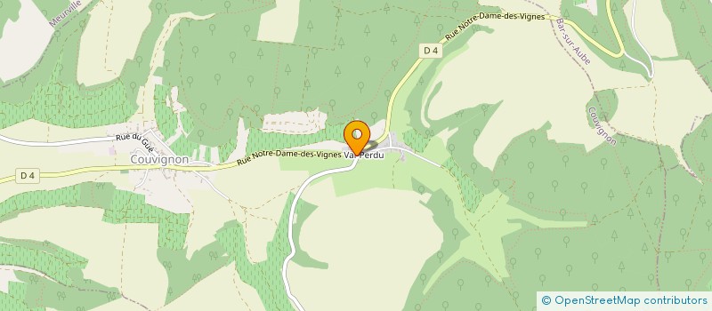 localisation de l'entreprise MONSIEUR MAURICE COQUARD  COUVIGNON