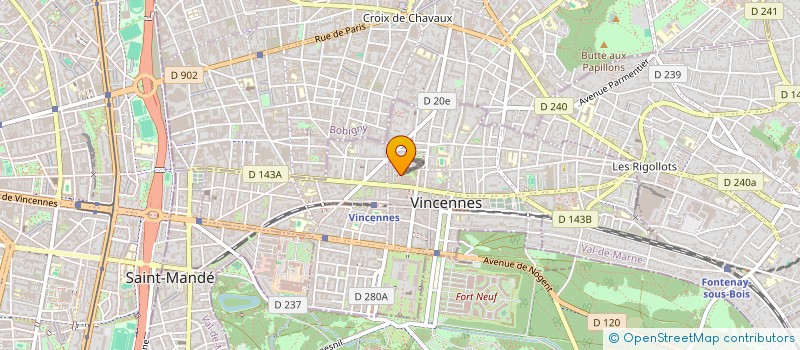 localisation de l'entreprise MONSIEUR MAURICE CORBELETTA à VINCENNES