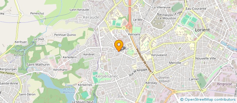 localisation de l'entreprise MONSIEUR MAURICE CORIOU à LORIENT