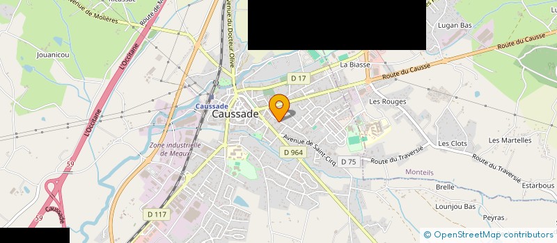 localisation de l'entreprise MONSIEUR MAURICE COURREGE  CAUSSADE