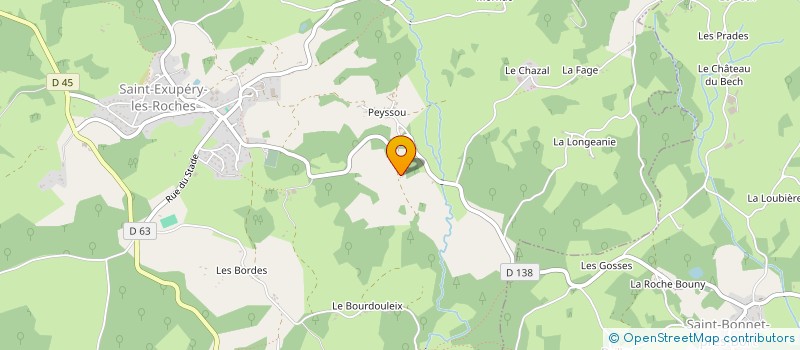 localisation de l'entreprise MONSIEUR MAURICE COUSTEIX  SAINT-EXUPERY-LES-ROCHES