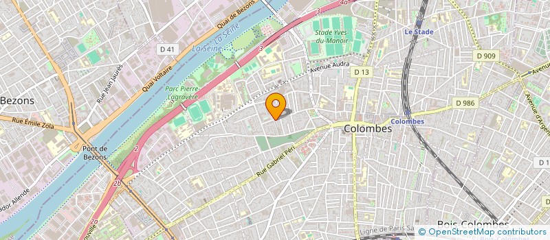 localisation de l'entreprise MONSIEUR MAURICE CREMEL  COLOMBES